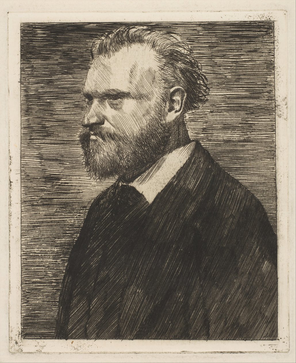 Edouard Manet, bystlångt porträtt, 1864-65. av Edgar Degas