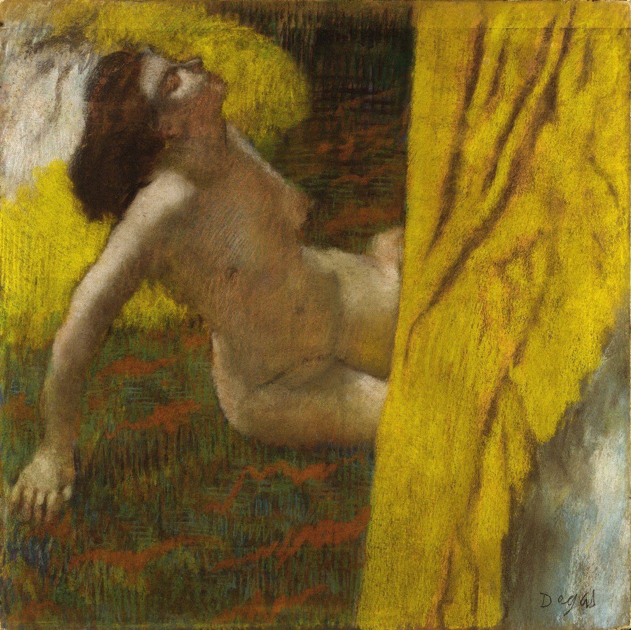 Kvinna naken, ca 1885-1886. av Edgar Degas