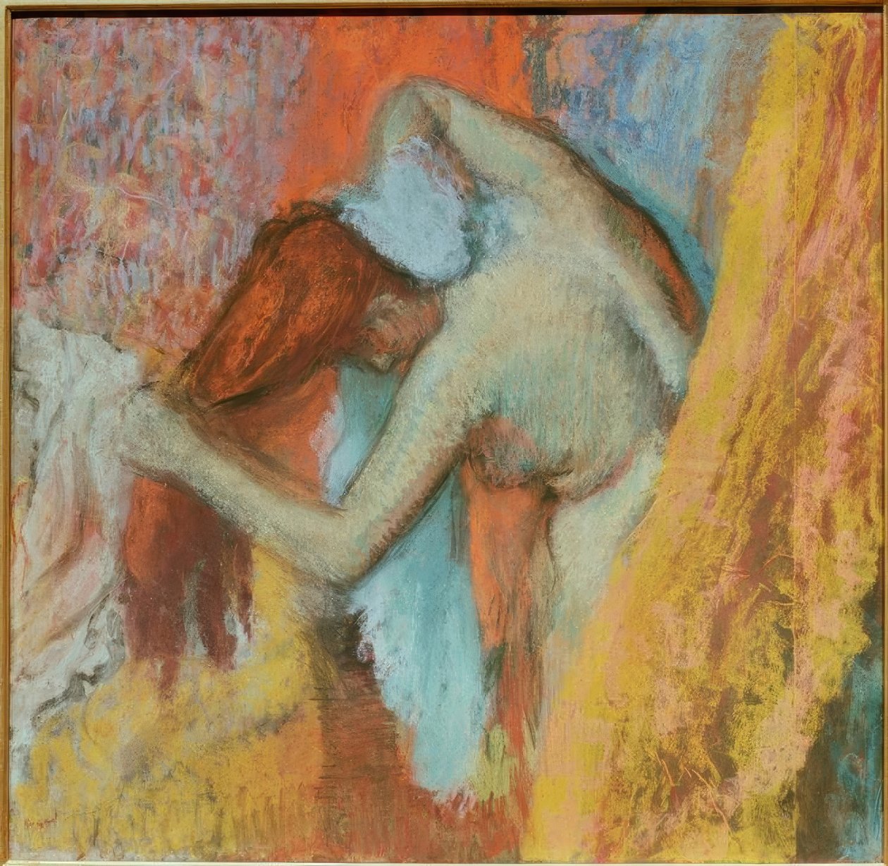 Kvinna på toaletten av Edgar Degas