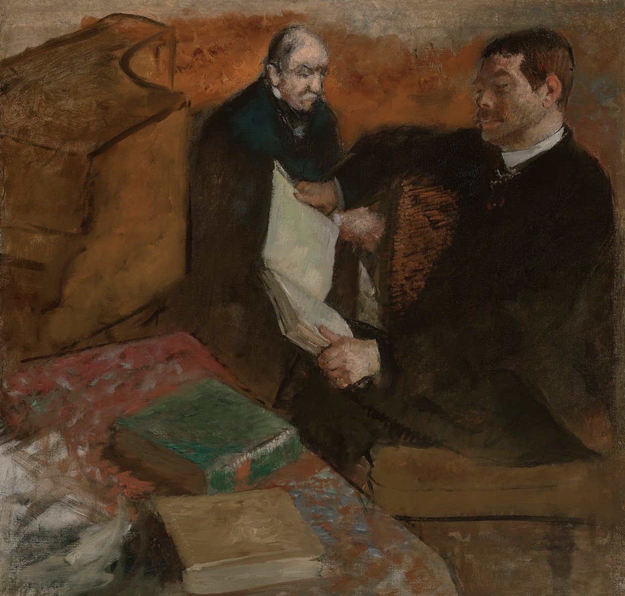 Franska: Hedningar och Degas far av Edgar Degas