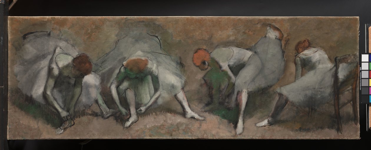 Dansarnas fris, ca 1895 av Edgar Degas