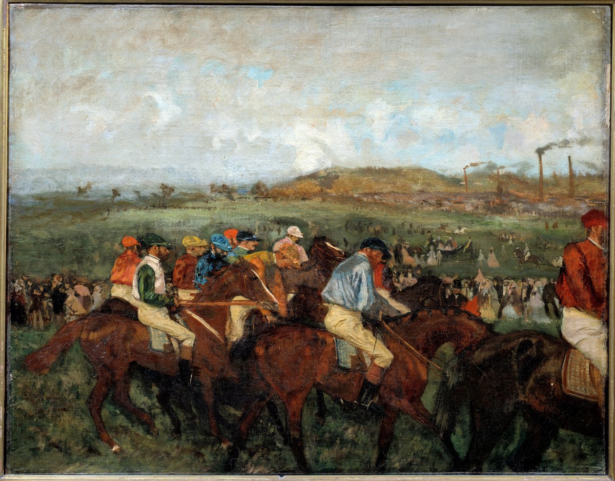 Gentlemen race. Före avgång av Edgar Degas