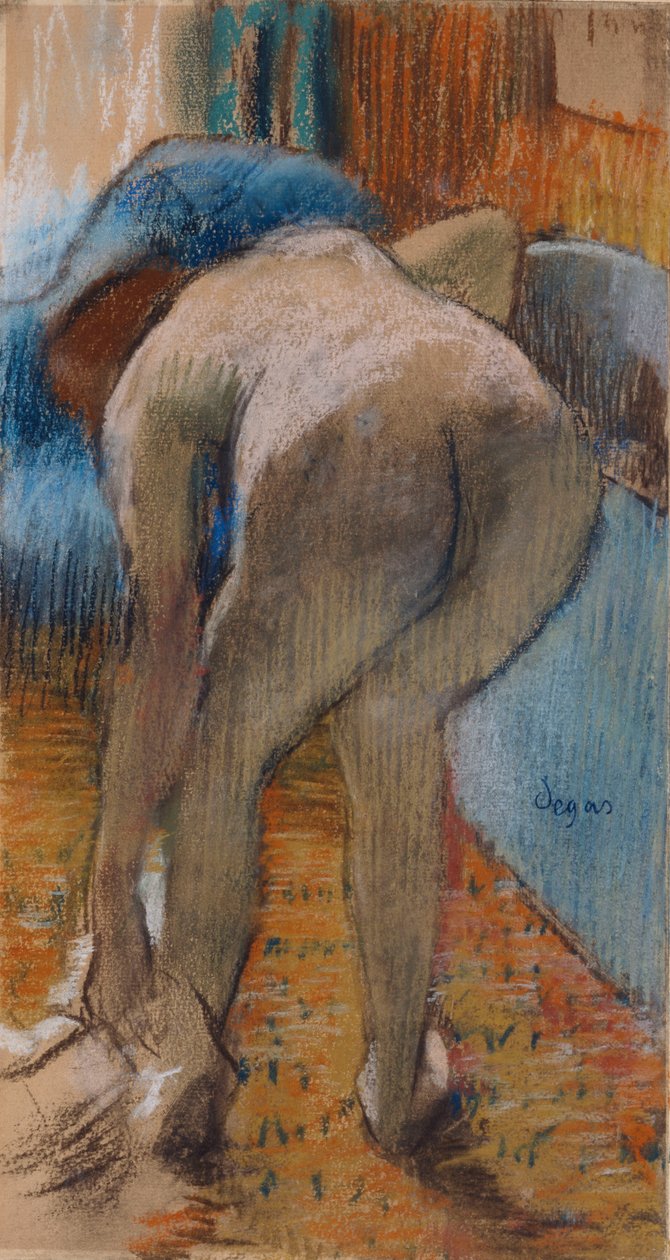 Att komma ut ur badet av Edgar Degas