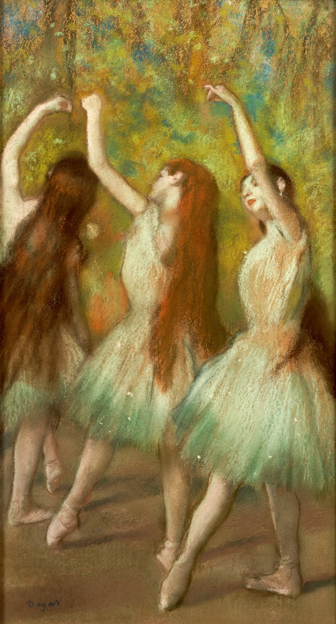 Gröna dansare, 1878 av Edgar Degas