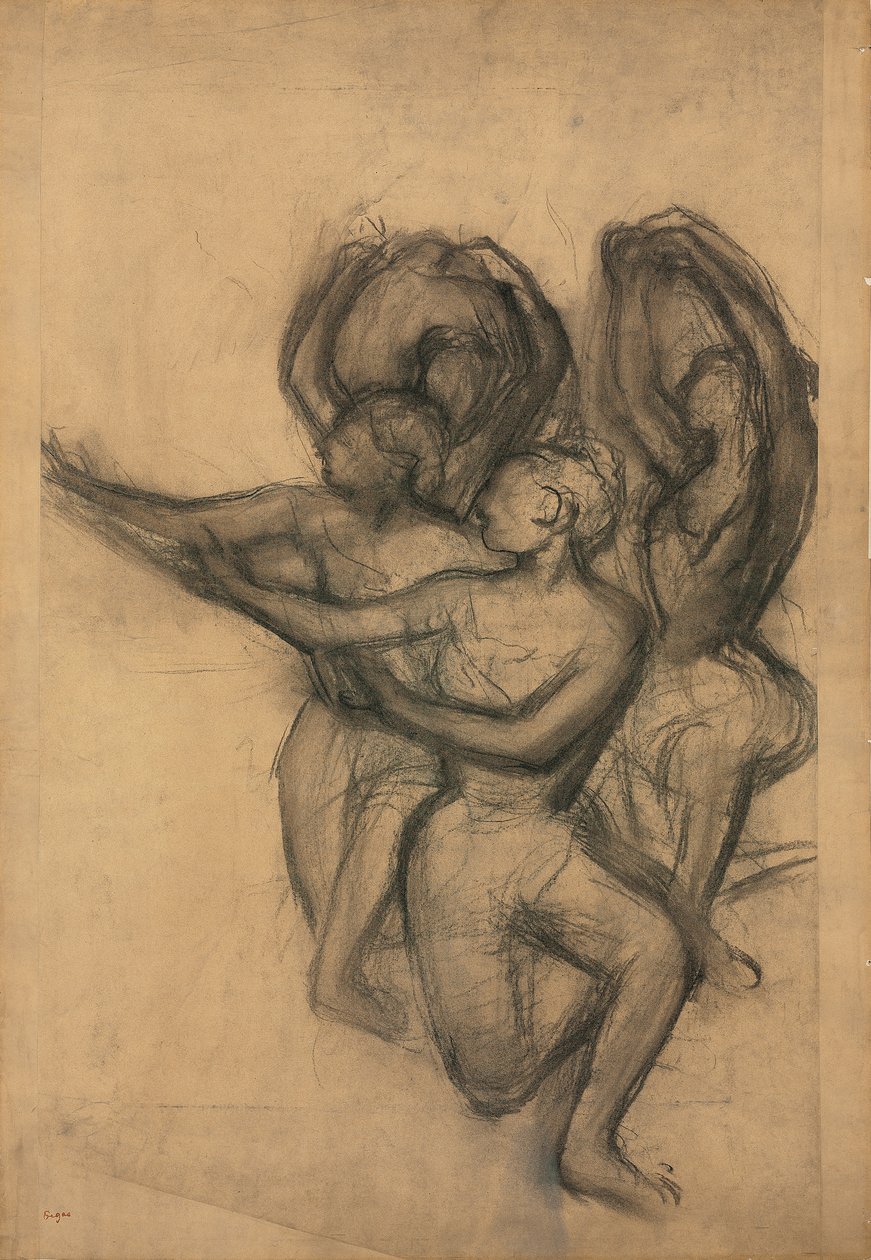 Grupp av dansare; Grupp av dansare, ca 1895-1900 av Edgar Degas