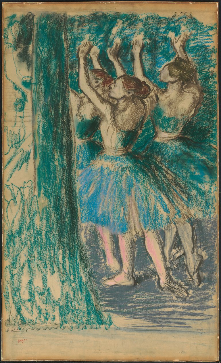 Grupp av dansare, ca 1898 av Edgar Degas