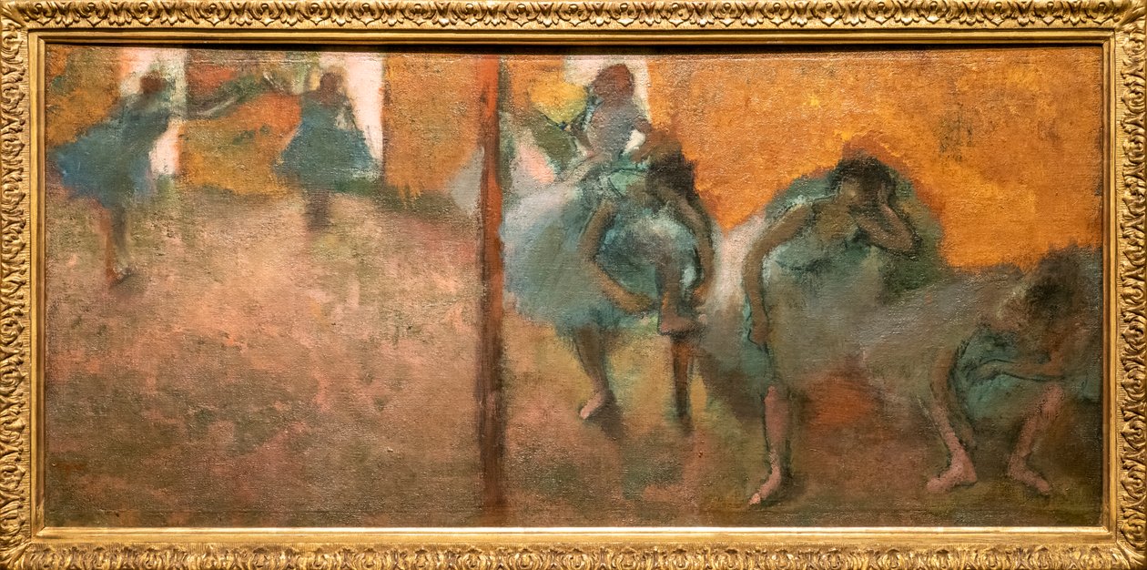 Hemdansare. Omkring 1900-1905. Olja på duk. av Edgar Degas