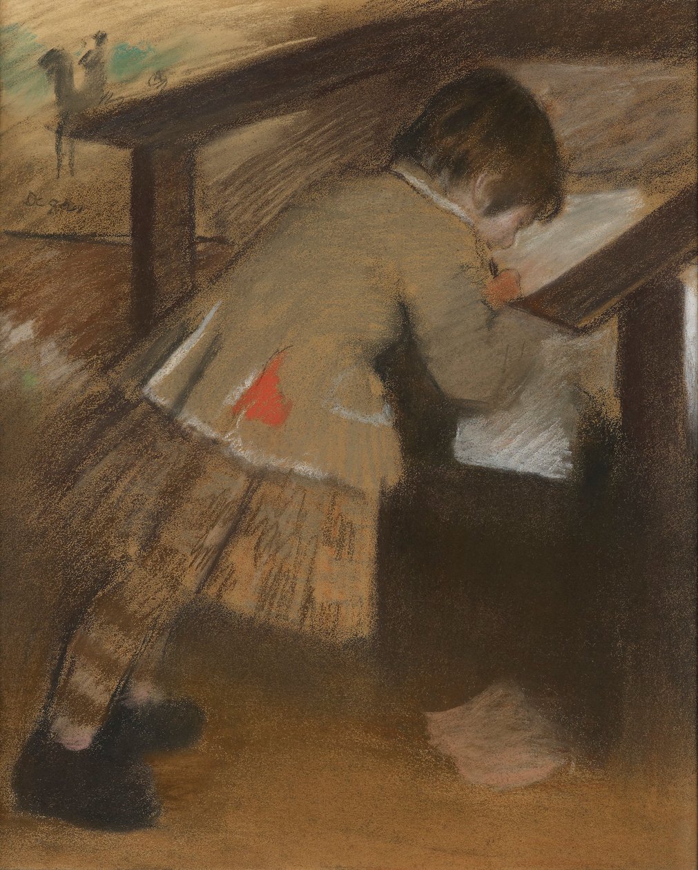 Jacques de Nittis som barn av Edgar Degas
