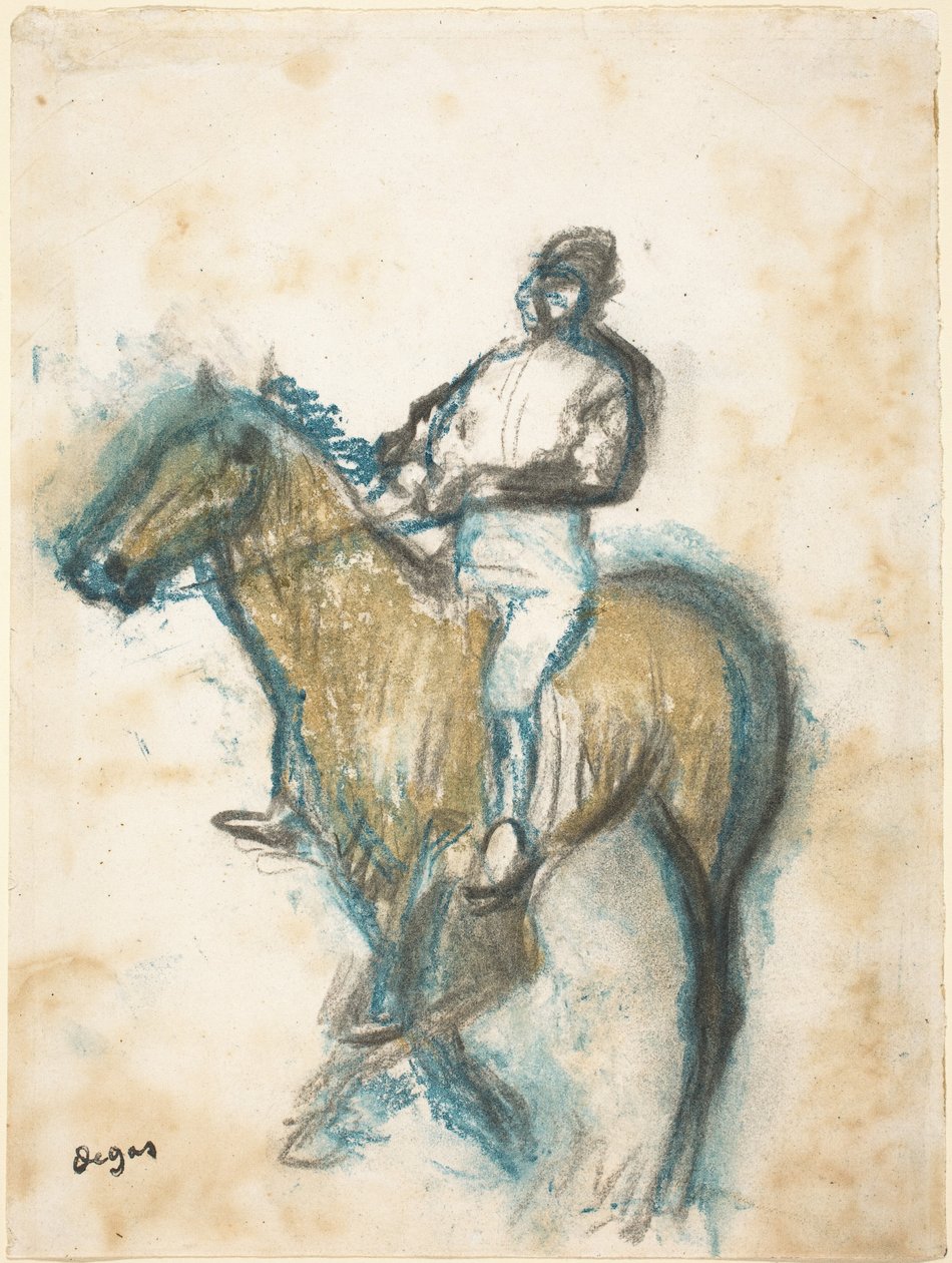 Jockey av Edgar Degas