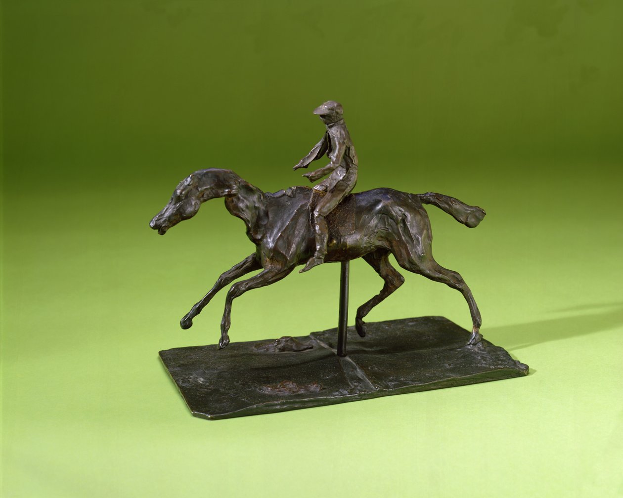 Jockey på en häst (brons) av Edgar Degas
