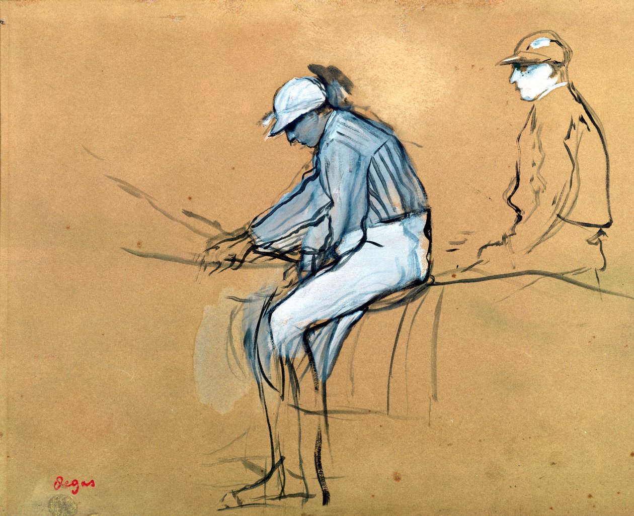 Jockeys av Edgar Degas