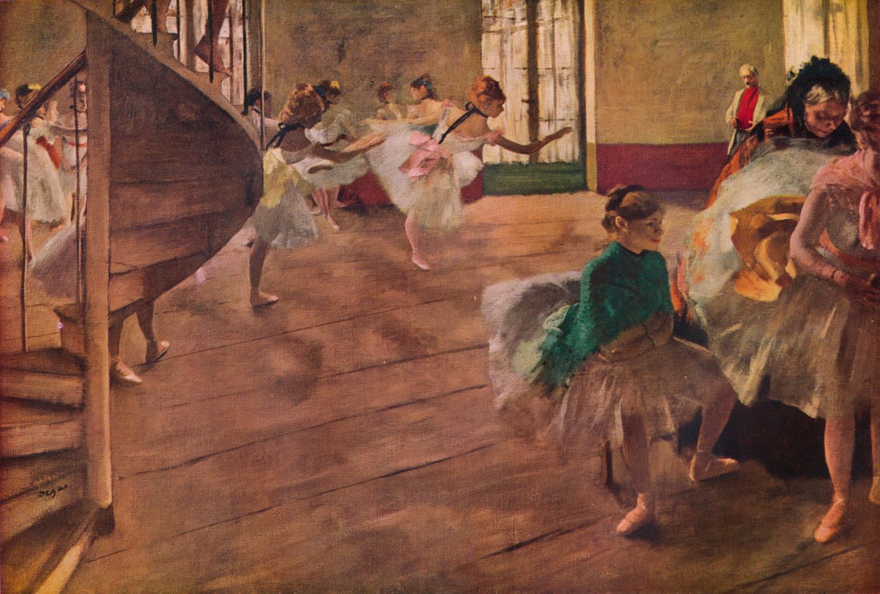 Repetitionen, 1877 av Edgar Degas