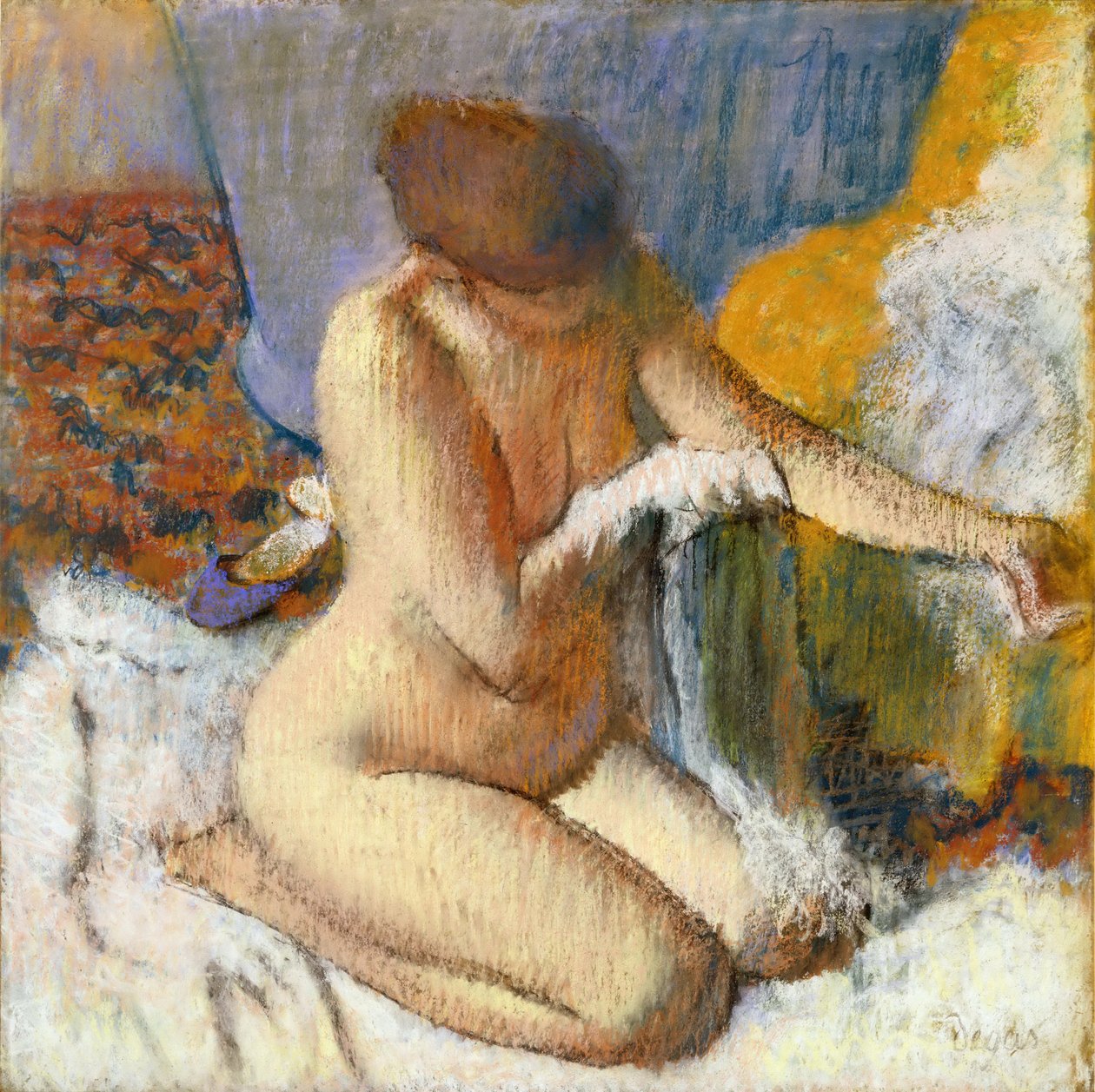 Lämnar badet av Edgar Degas