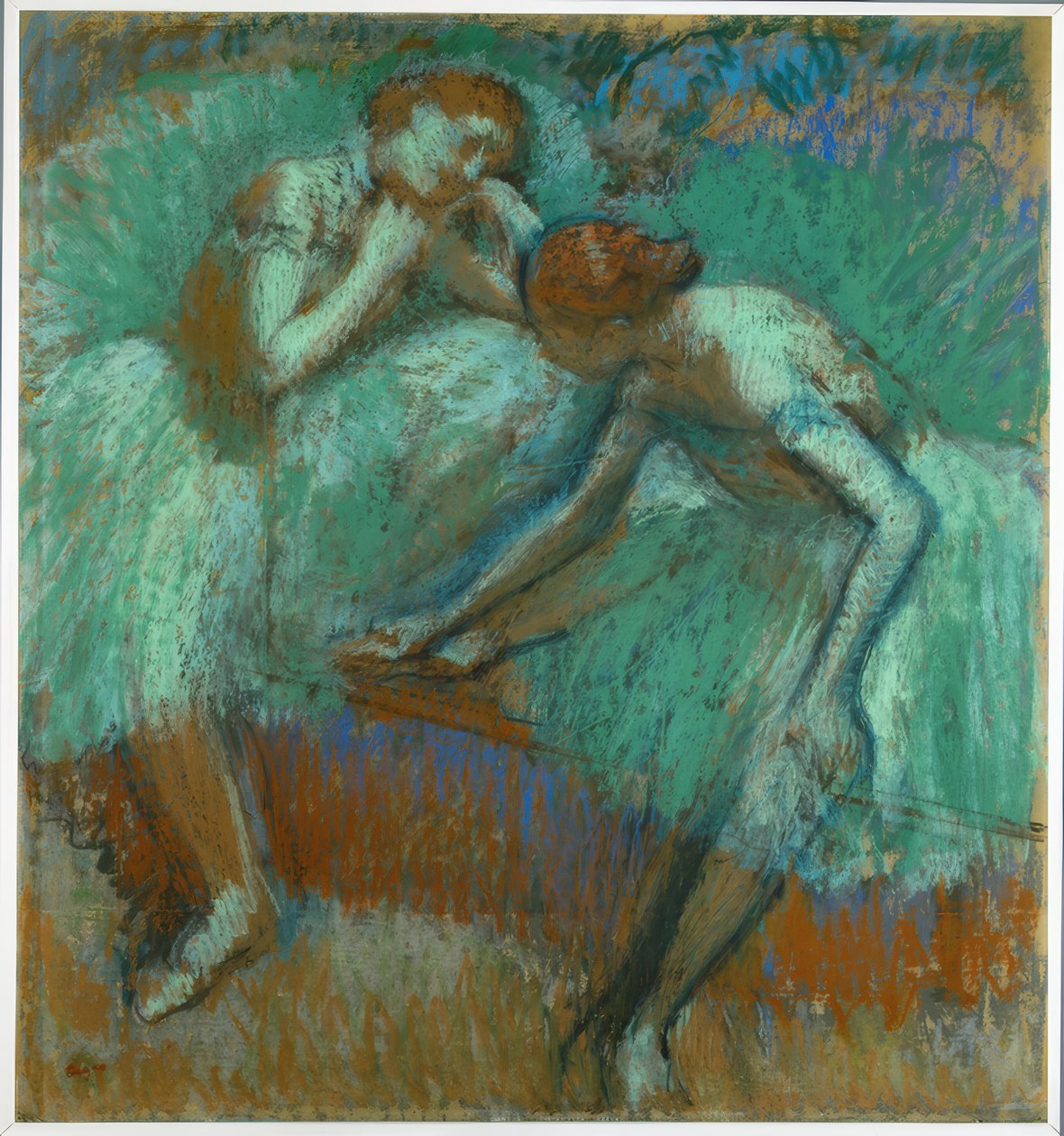 De stora gröna dansarna av Edgar Degas