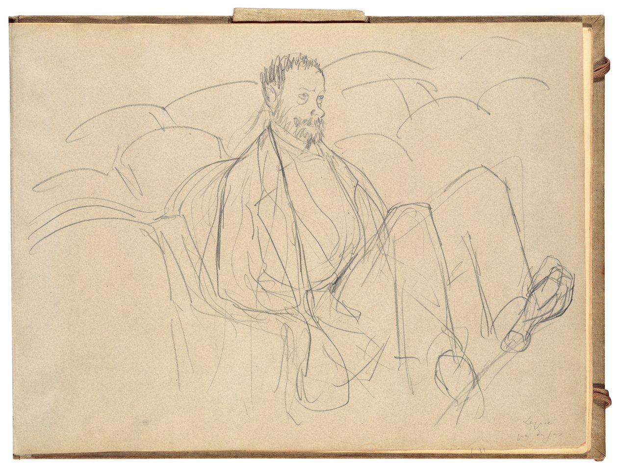 Ludovic Lepic på teatern av Edgar Degas