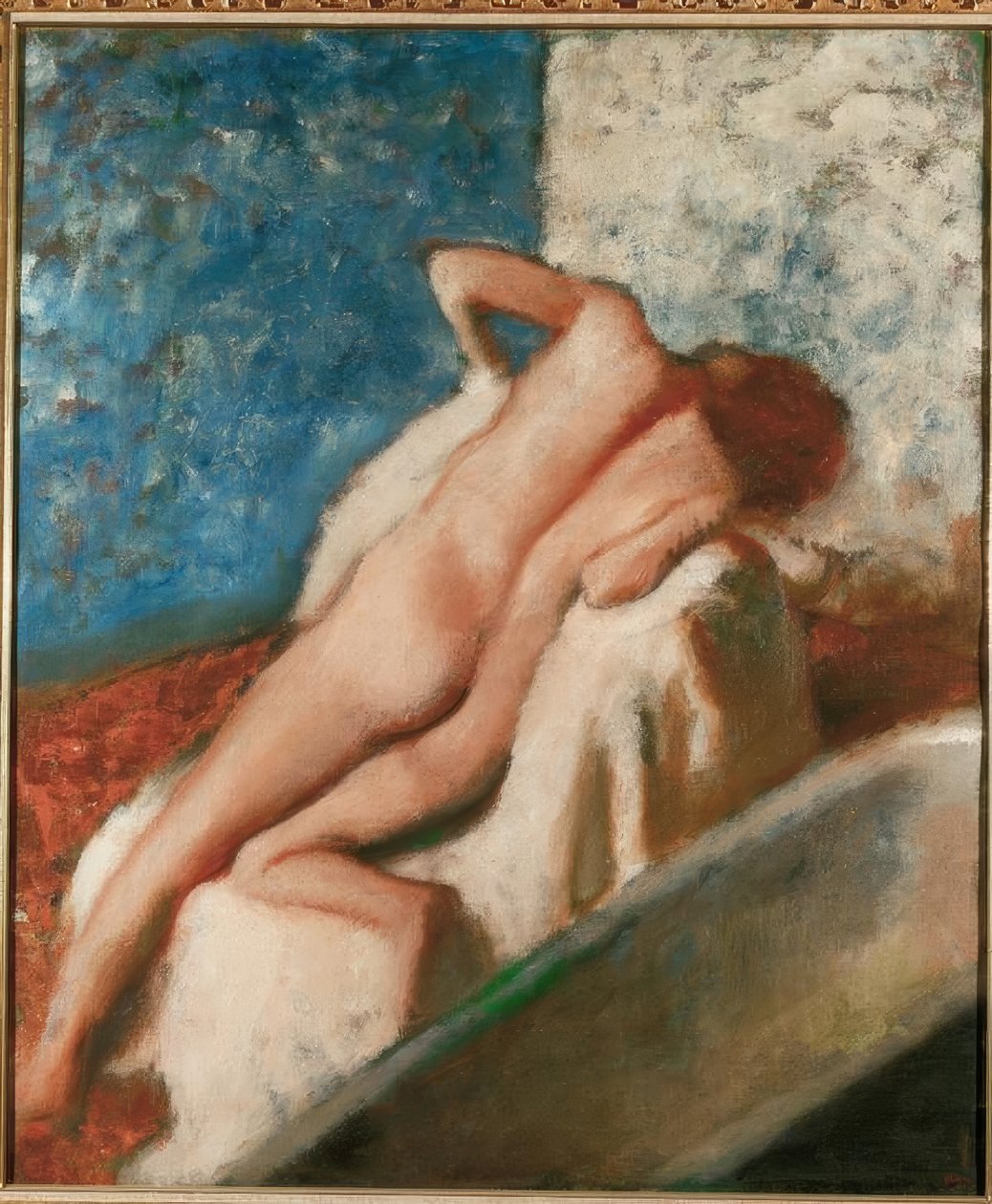 Efter badet av Edgar Degas
