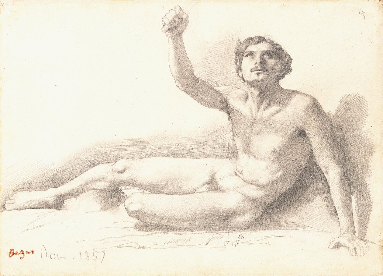 Nakenstudie av Edgar Degas