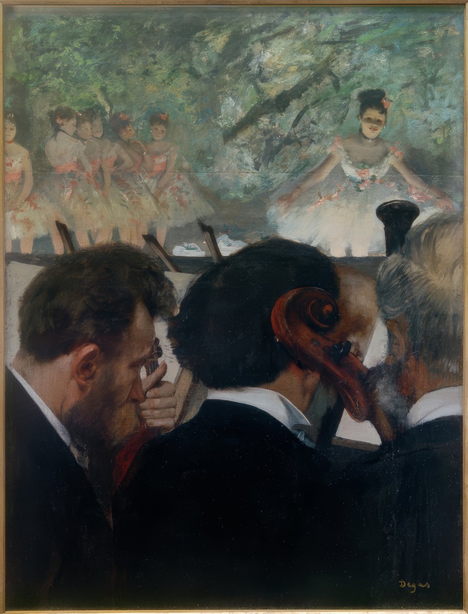 Orchestermusiker av Edgar Degas