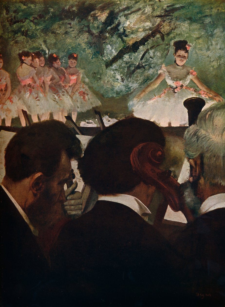 Orchestra Muscians, c1872 av Edgar Degas