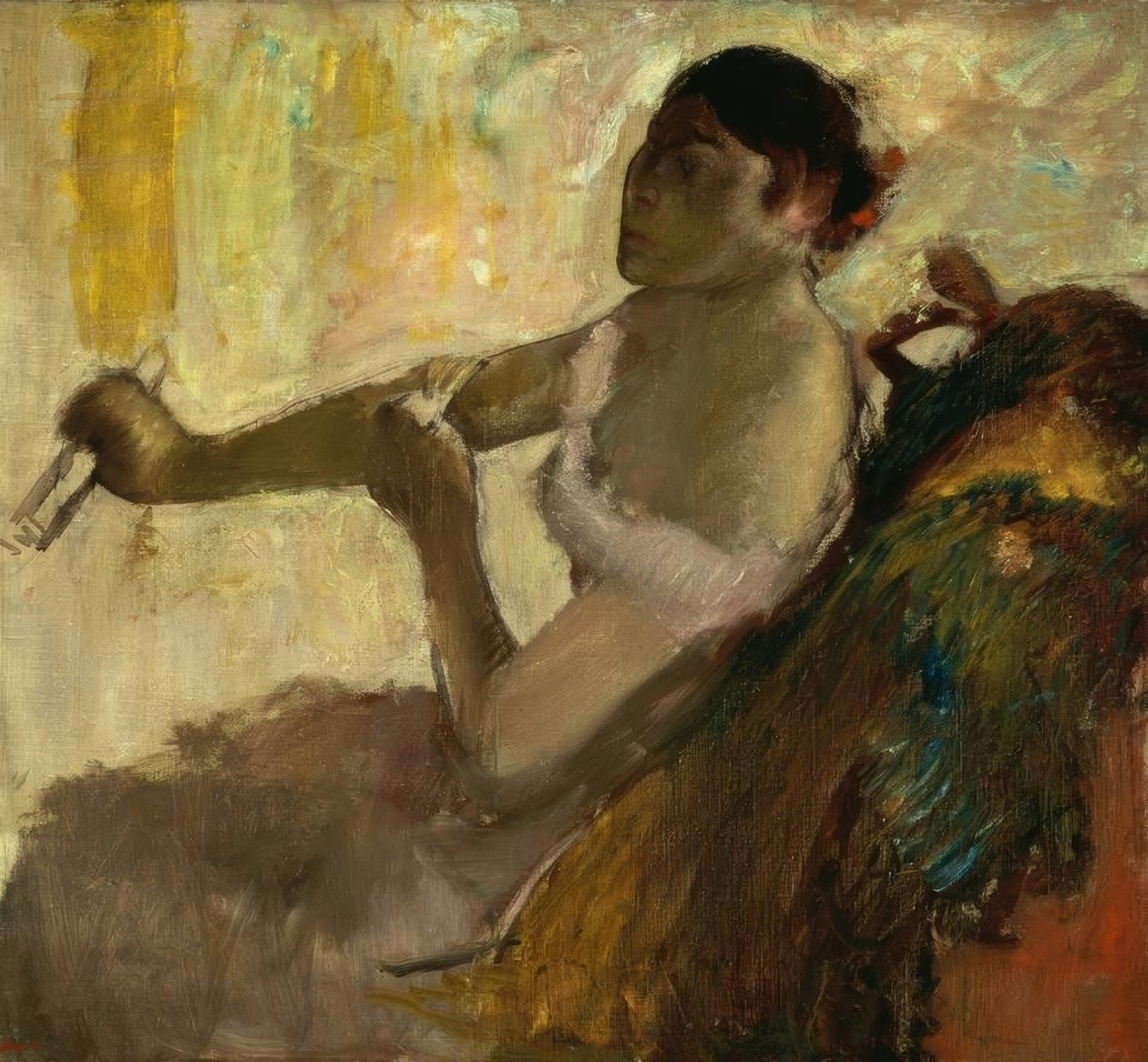 Porträtt av Rose Caron av Edgar Degas