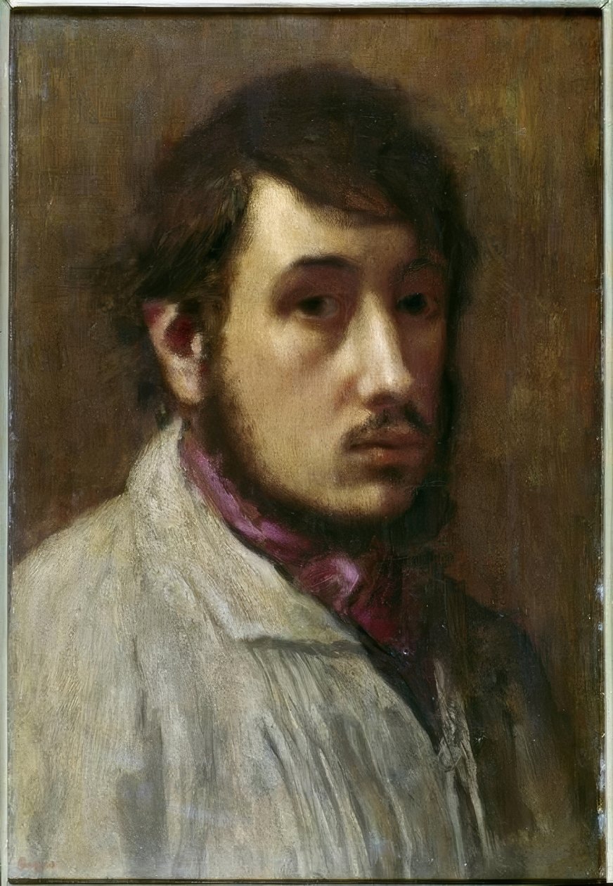 Porträtt av en man av Edgar Degas