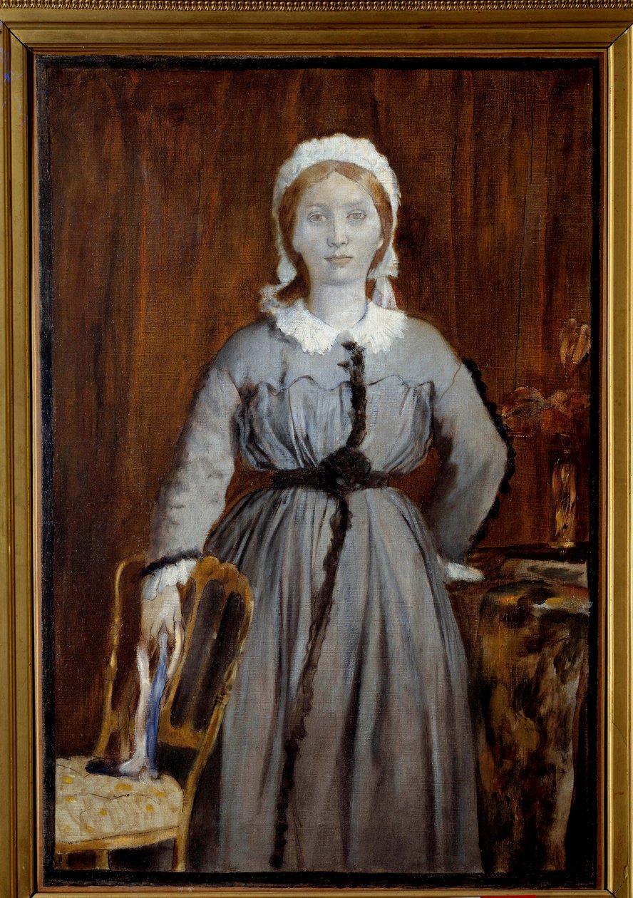 Porträtt av Marguerite Degas av Edgar Degas