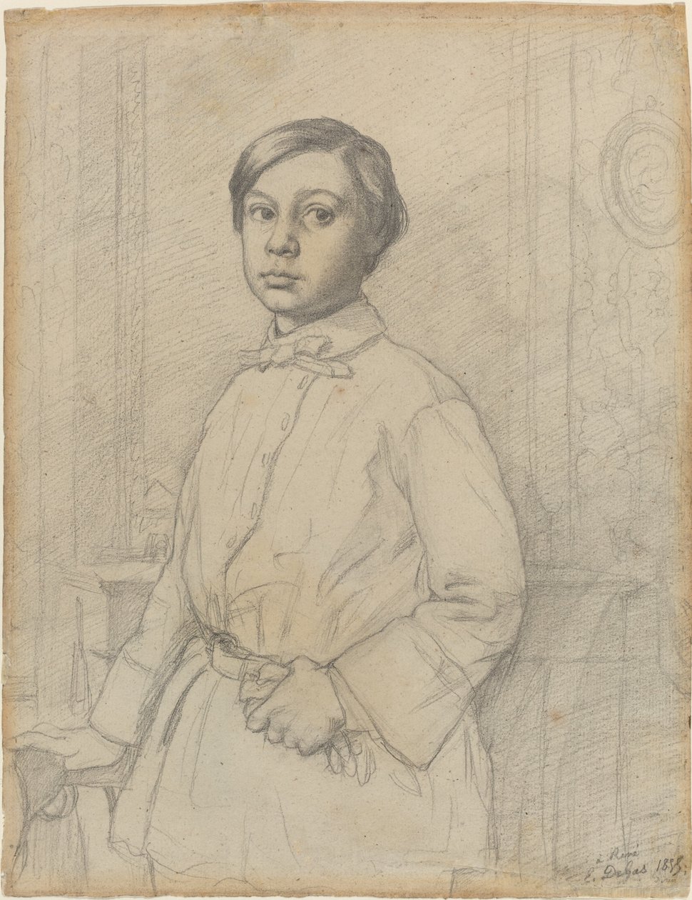 René de Gas [recto] av Edgar Degas