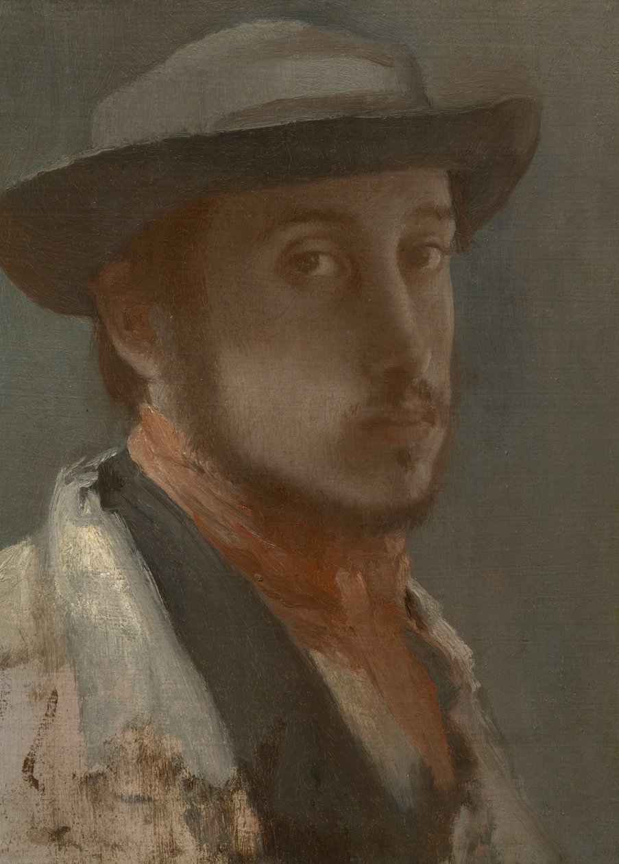 Självporträtt, c.1857?-58 av Edgar Degas