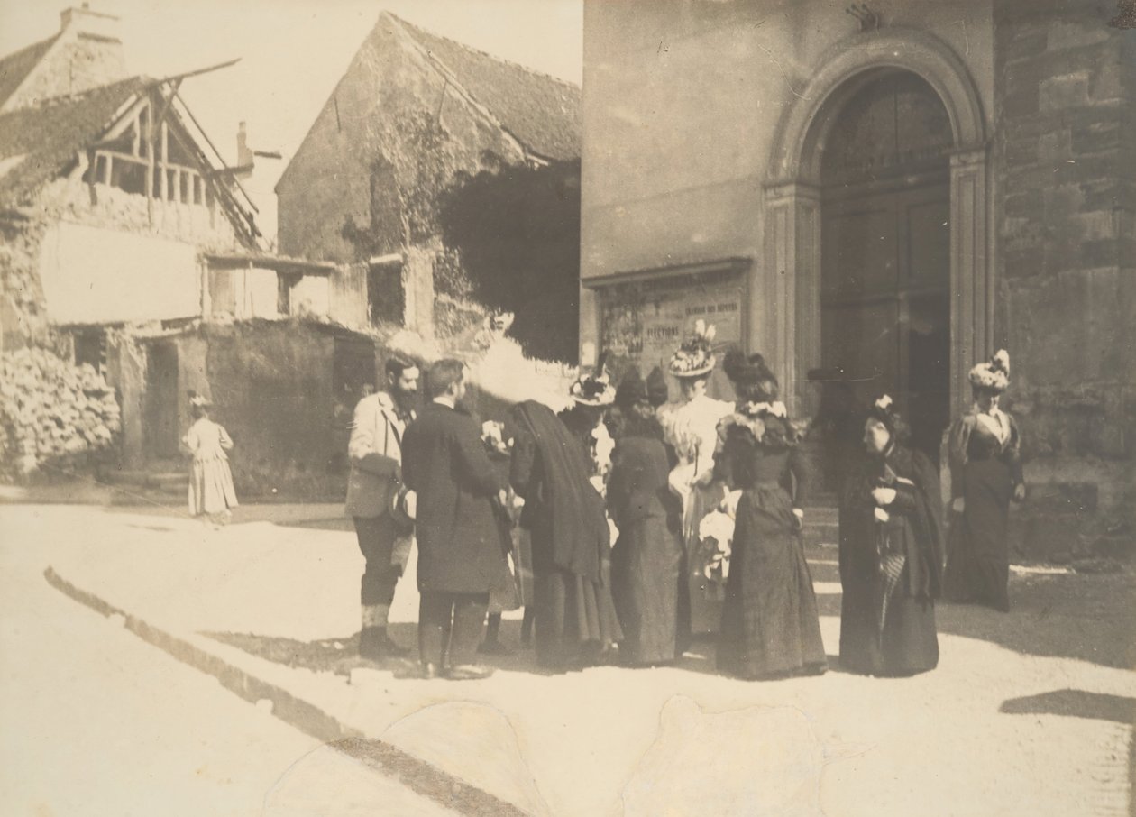 Gatubild, La-Queue-en-Brie Val-de-Marne, ca. 1896. av Edgar Degas