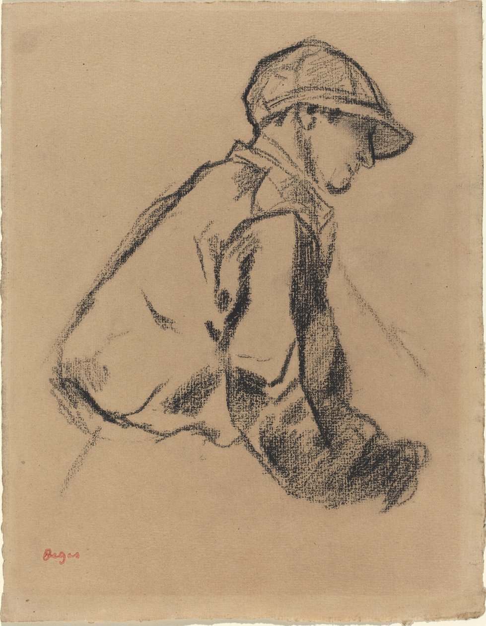 Study of a Jockey, c.1884 av Edgar Degas