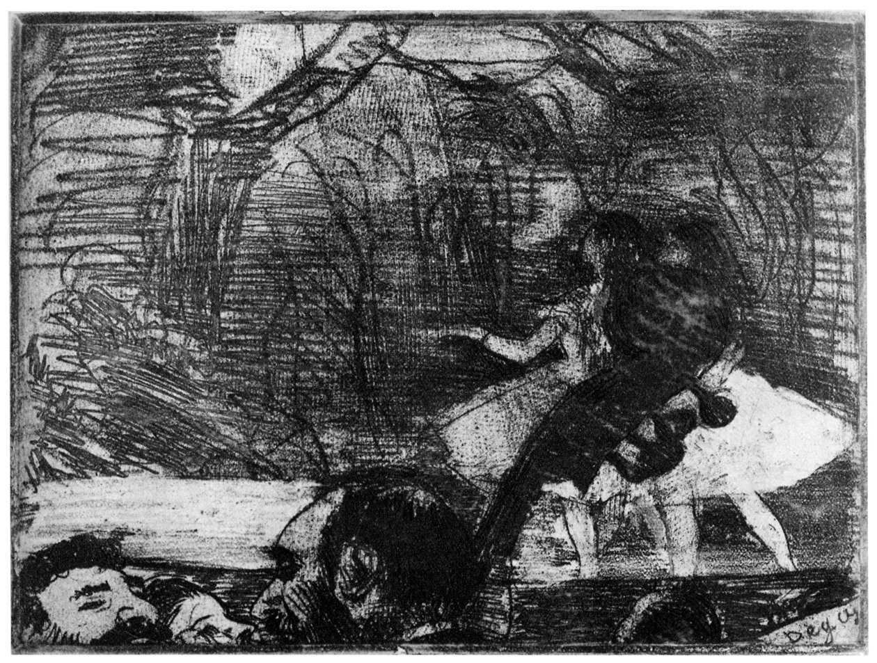 På scenen, c1850-1910 1924 av Edgar Degas