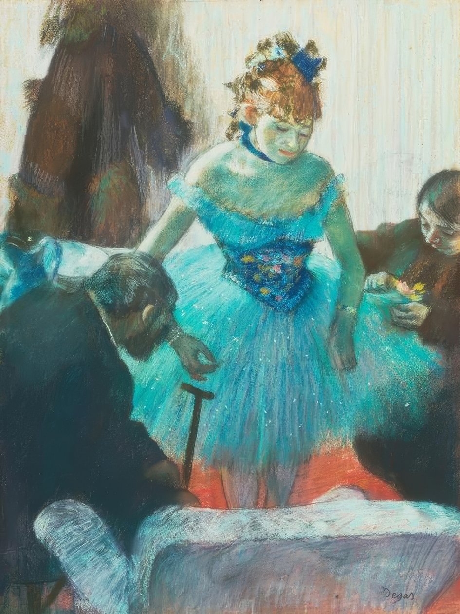 Dansare i omklädningsrummet av Edgar Degas