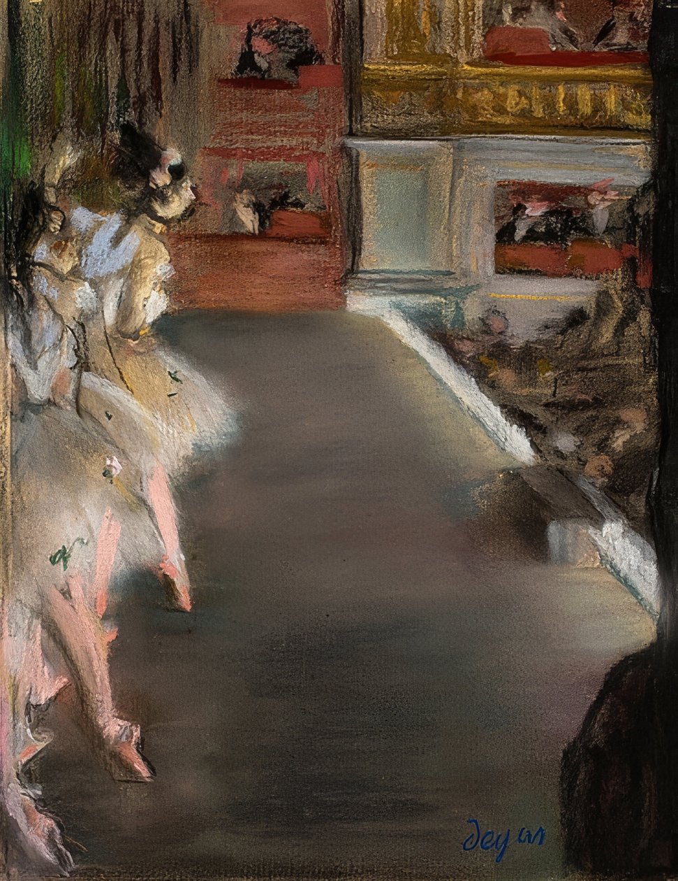 Dansare i den gamla operan. Omkring 1877 av Edgar Degas