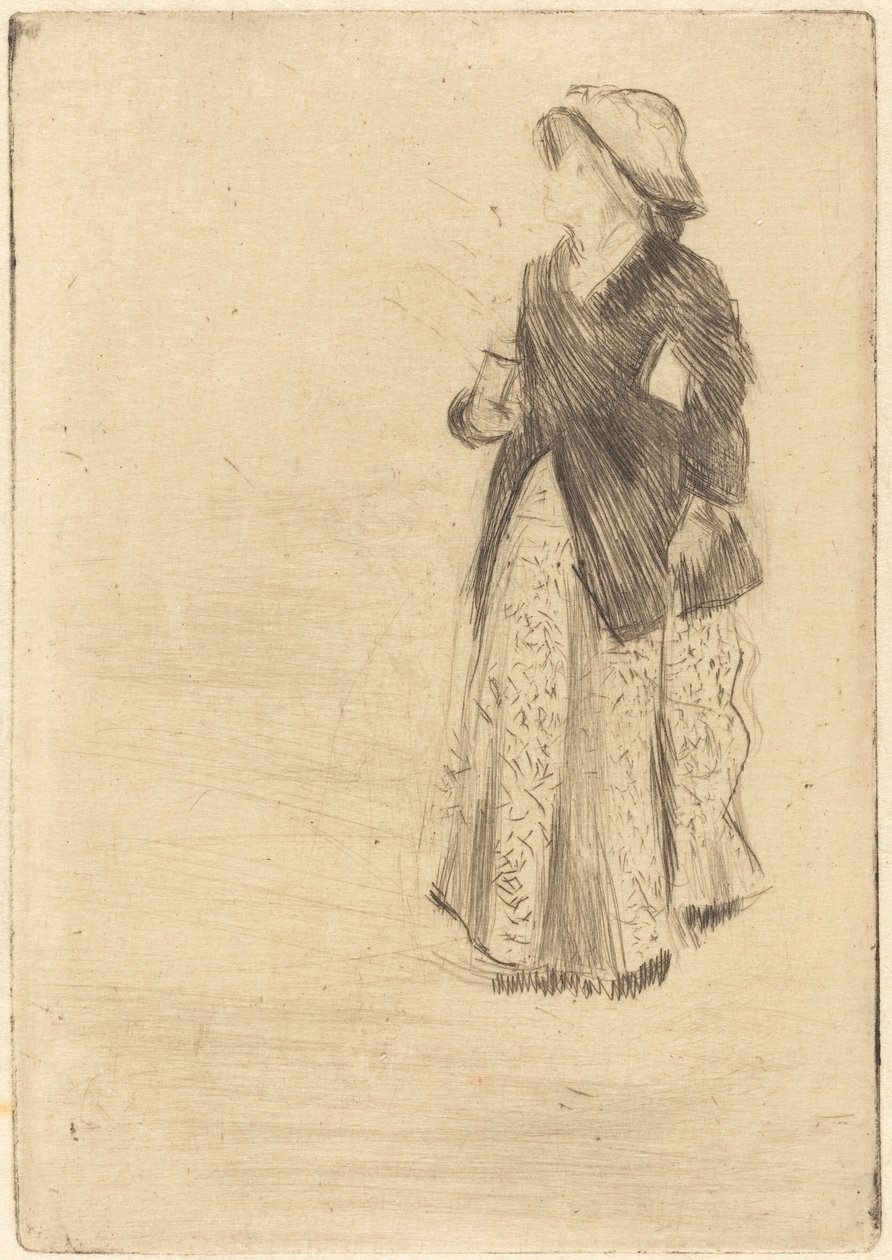 Skådespelerskan Ellen Andrée av Edgar Degas