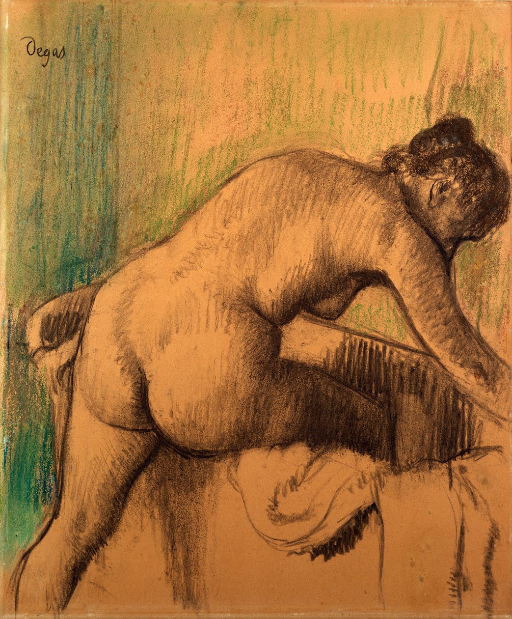 The Bath, 1883 av Edgar Degas