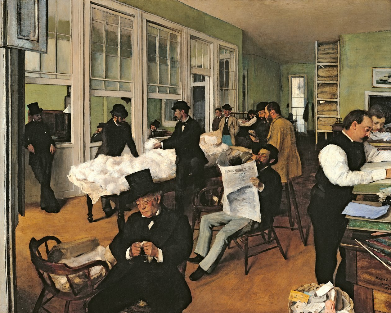 Cotton Exchange, New Orleans av Edgar Degas
