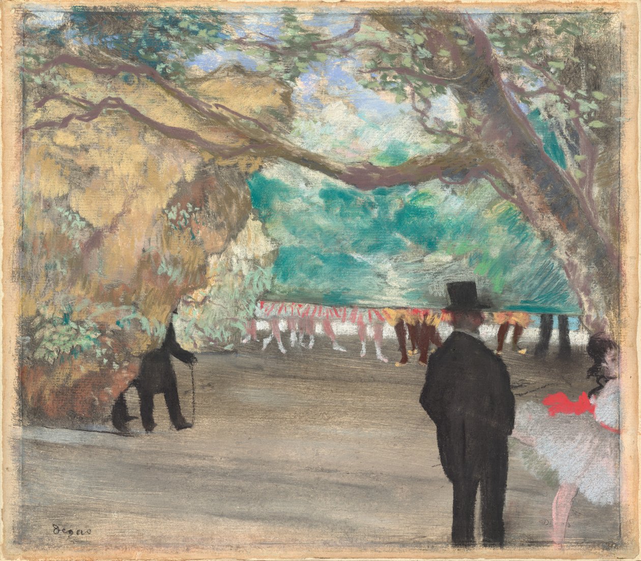 Gardinen, ca. 1880. av Edgar Degas