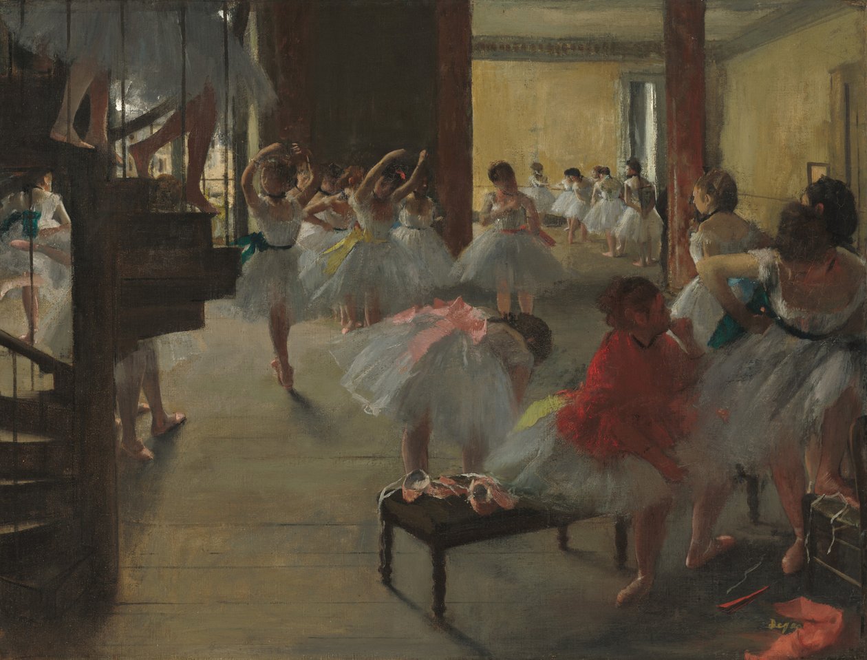 Dansklassen, ca. 1873. av Edgar Degas
