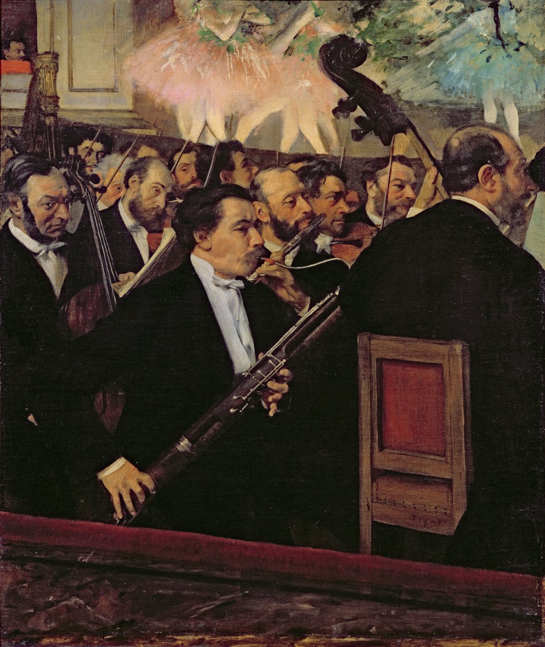 Operaorkestern, ca 1870 (olja på duk) av Edgar Degas