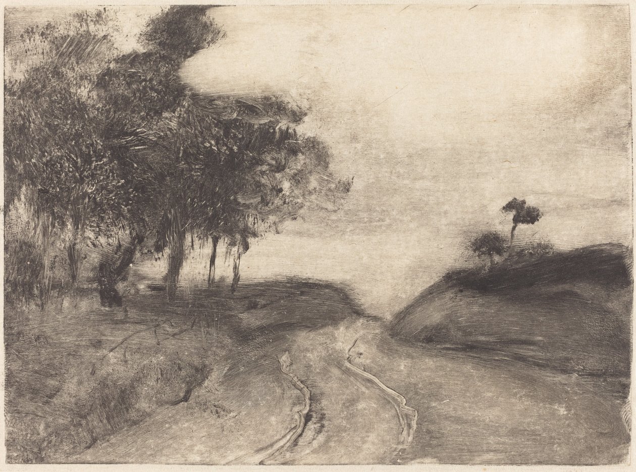Vägen (La route) av Edgar Degas