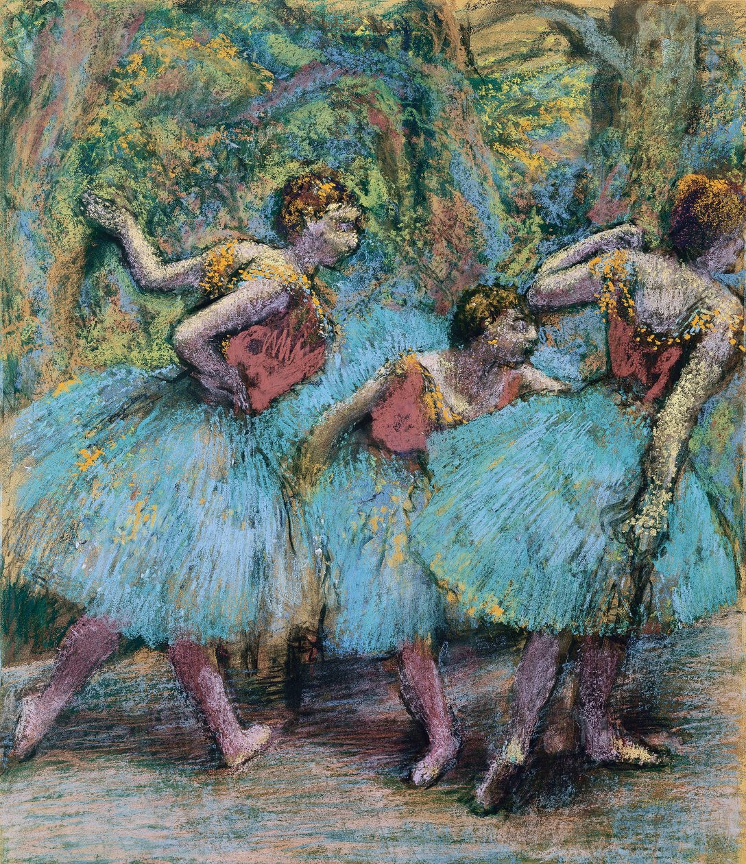 Tre dansare Tre dansare, ca. 1903 av Edgar Degas