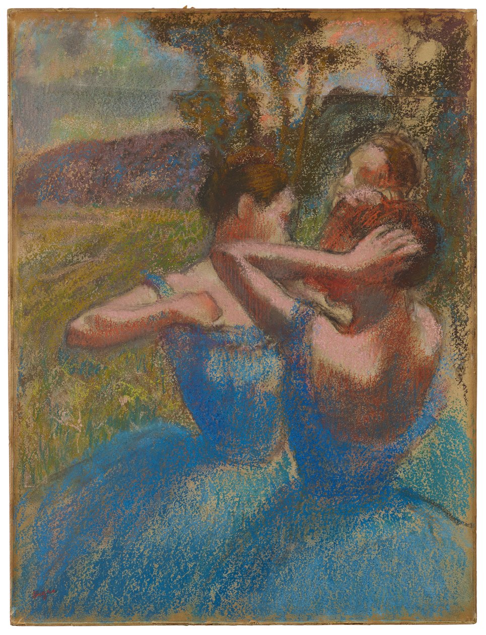 Tre dansare, ca 1897 av Edgar Degas