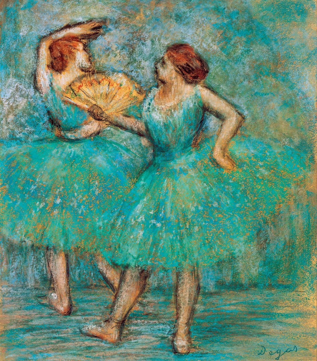 Två dansare, ca. 1905 av Edgar Degas