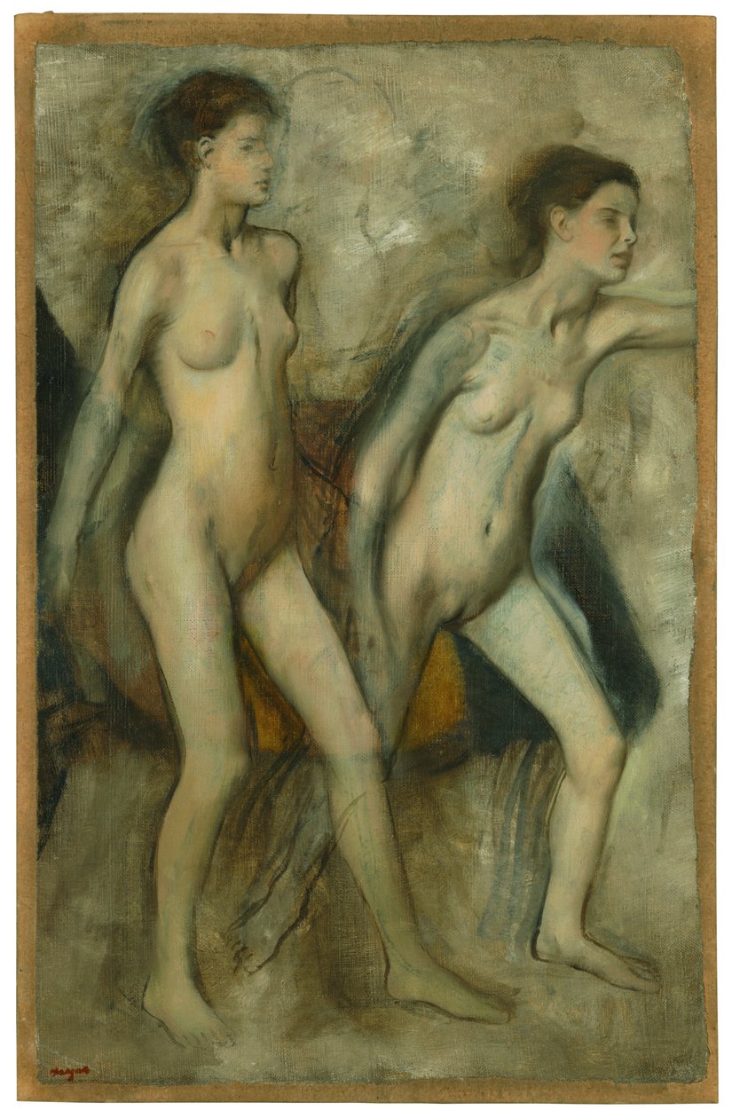 Unga spartanska flickor som provocerar pojkar av Edgar Degas