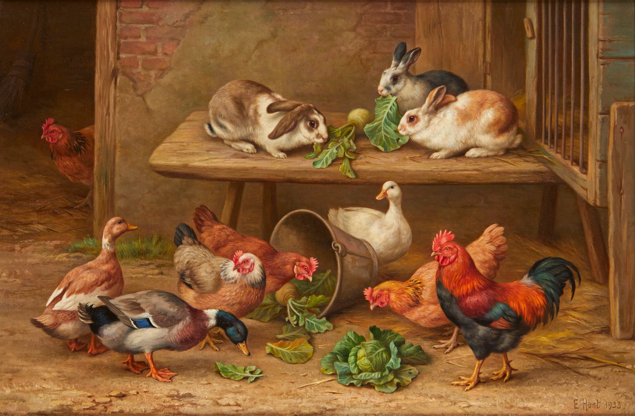 A Lucky Find (olja på duk) av Edgar Hunt