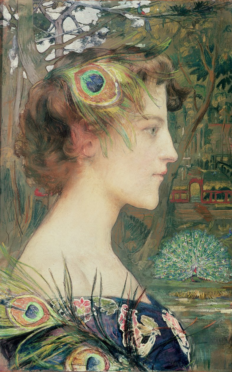 Påfågelprofil av Edgar Maxence