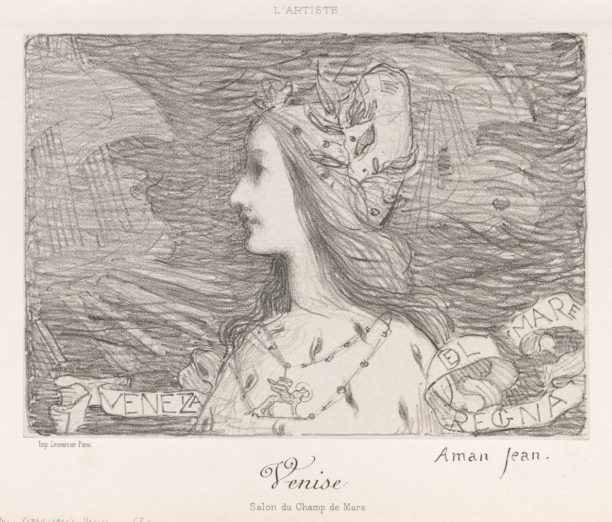 Venedig, 1892. av Edmond François Aman Jean