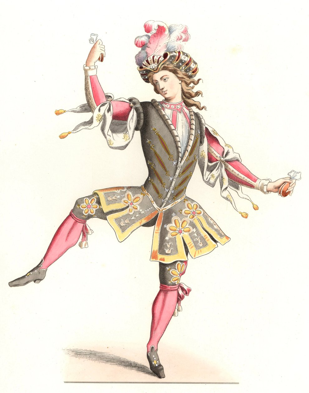 Franska i dansdräkt av Edmond Lechevallier Chevignard