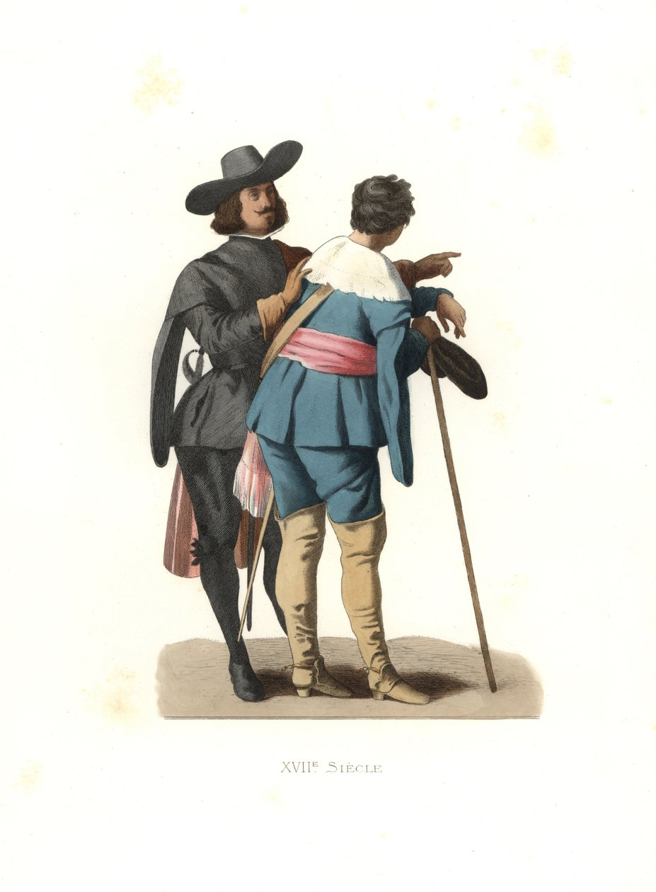 Porträtt av två konstnärer, Spanien av Edmond Lechevallier Chevignard