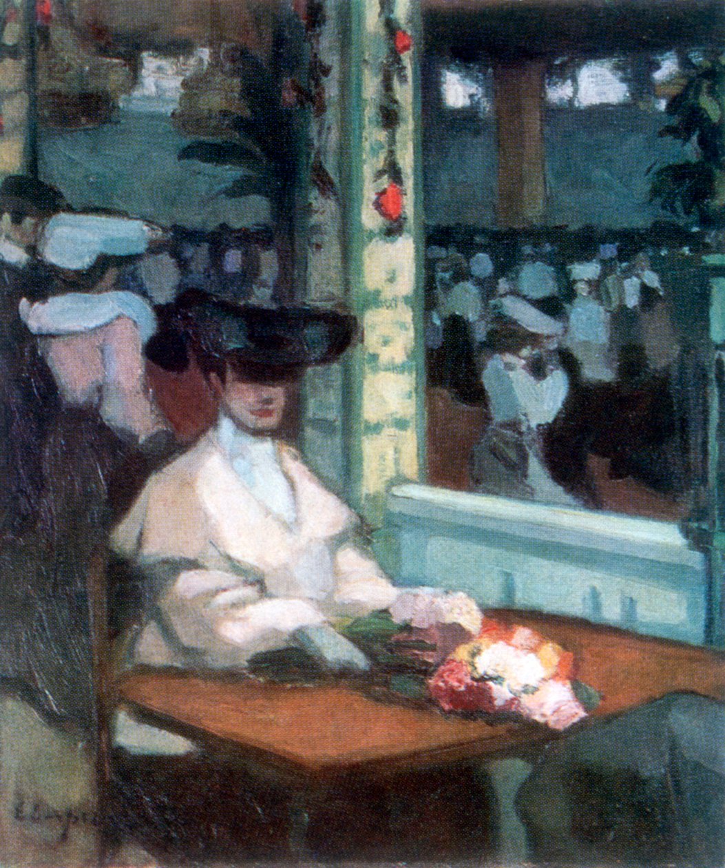 Waiting, Moulin de la Galette, 1905. av Edmond Lempereur